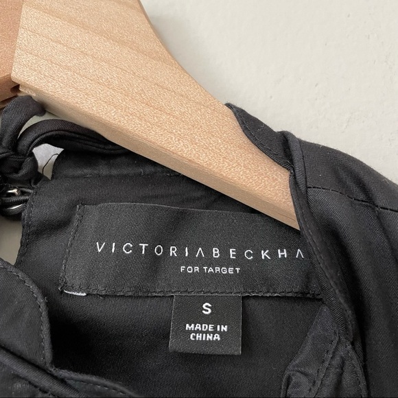 Victoria Beckham for Target Black & White Daisy Drop Waist Scallop Trim Dress - Picture 7 of 8